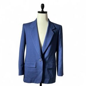 Pendleton‎ Woolen Mills Virgin Wool Blue Blazer sophisticated business Old Money